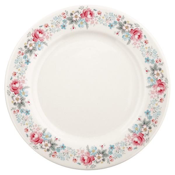 GreenGate Dinner plate - Middagstallerken - Marie pale grey