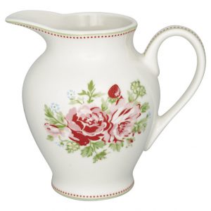 GreenGate Creamer Round – Flødekande – Mary White