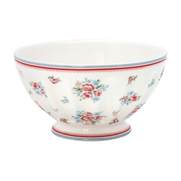 GreenGate French Bowl XLarge – Skål – Nicoline White