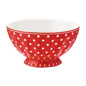 GreenGate French Bowl XLarge – Skål – Spot Red