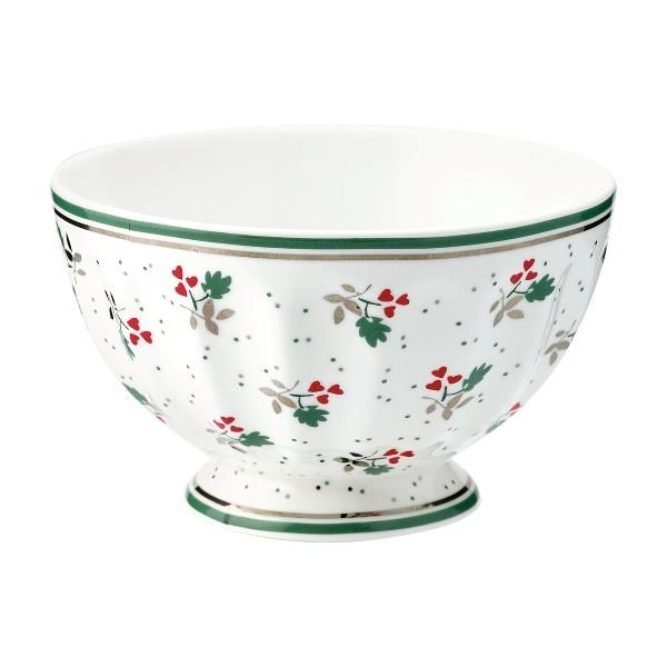 GreenGate French bowl medium - Skål - Joselyn white