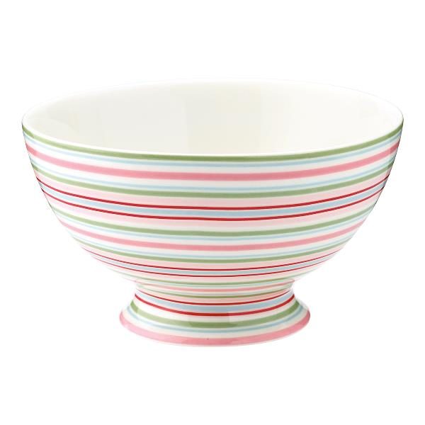 GreenGate Soup Bowl - Suppeskål - Silvia Stripe White